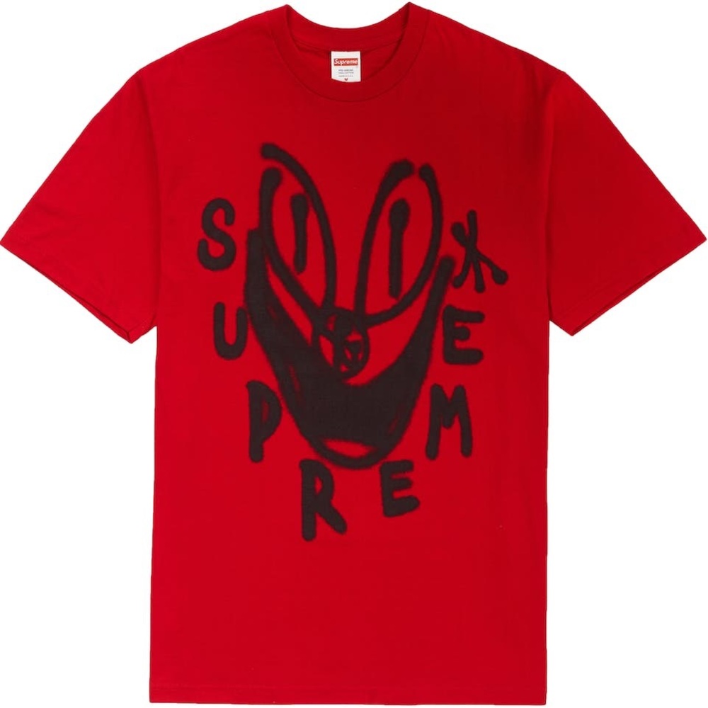 Supreme smile red tee